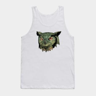 Owl  - Red Eyes Tank Top